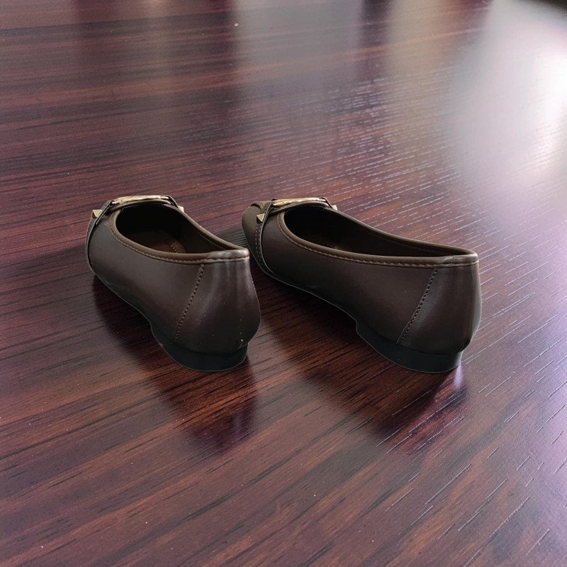 Michael Kors Logolu Kahverengi Şık Babet