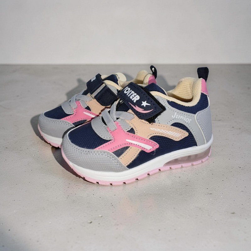 Volter Junior Işıklı Kız Çocuk Spor Ayakkabı - Pembe/Lacivert